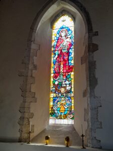 About - church building - stained glass 1