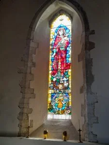 About - church building - stained glass 1