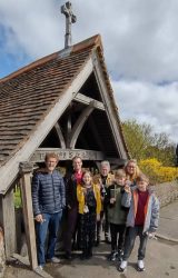 Lychgate with people cropped